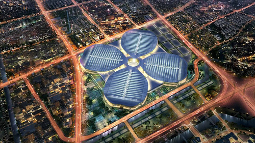 中国国家会展中心（上海）の全体の様子（写真提供・中国国際輸入博覧会公式サイト）