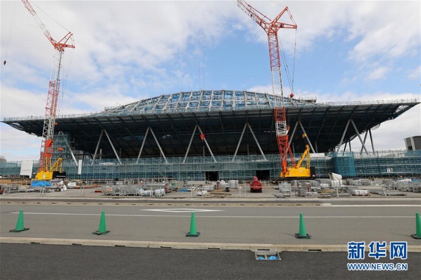 新設の東京五輪競技会場が報道陣向けに公開